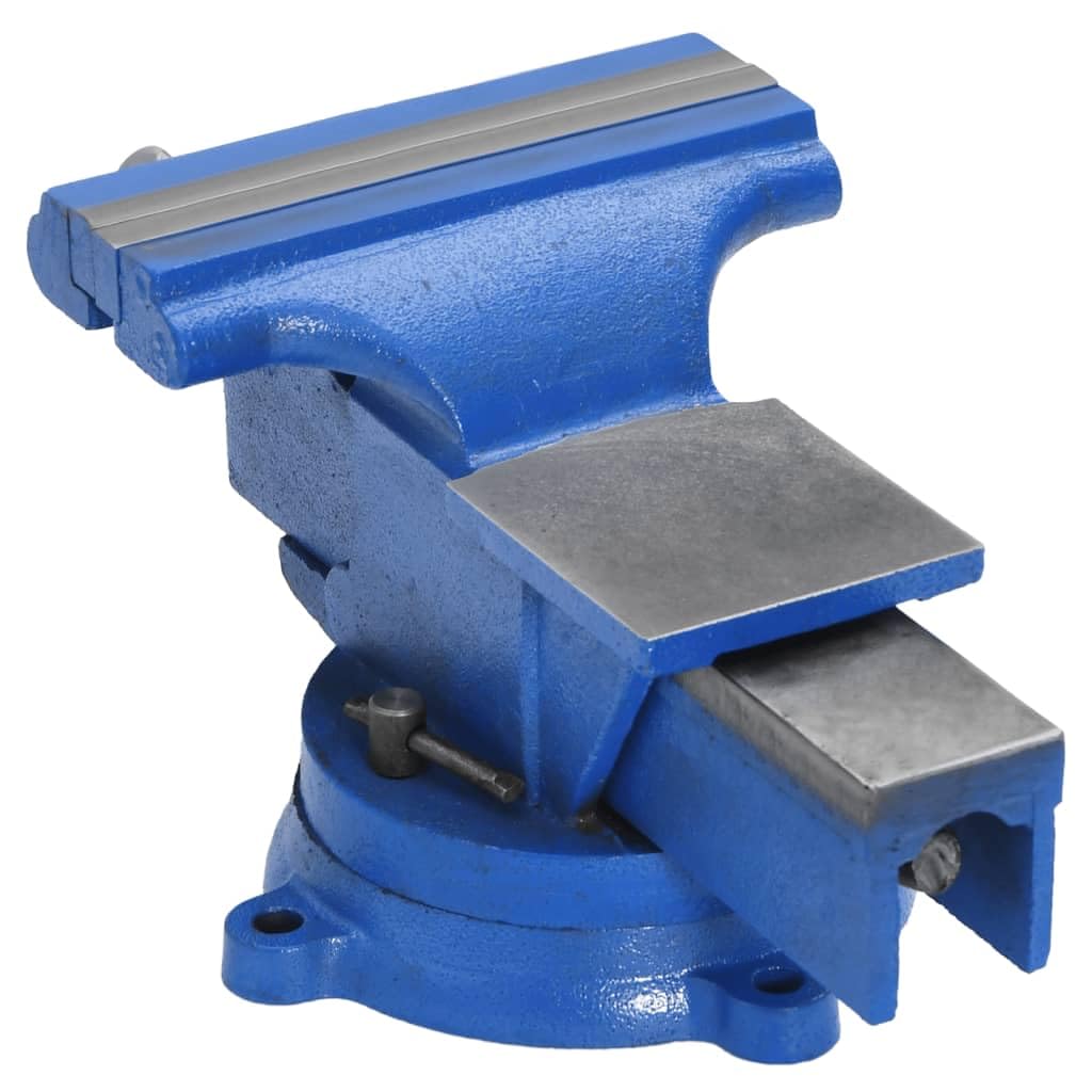 Home & Garden - Morsa da banco in ghisa, 150 mm, colore: Blu