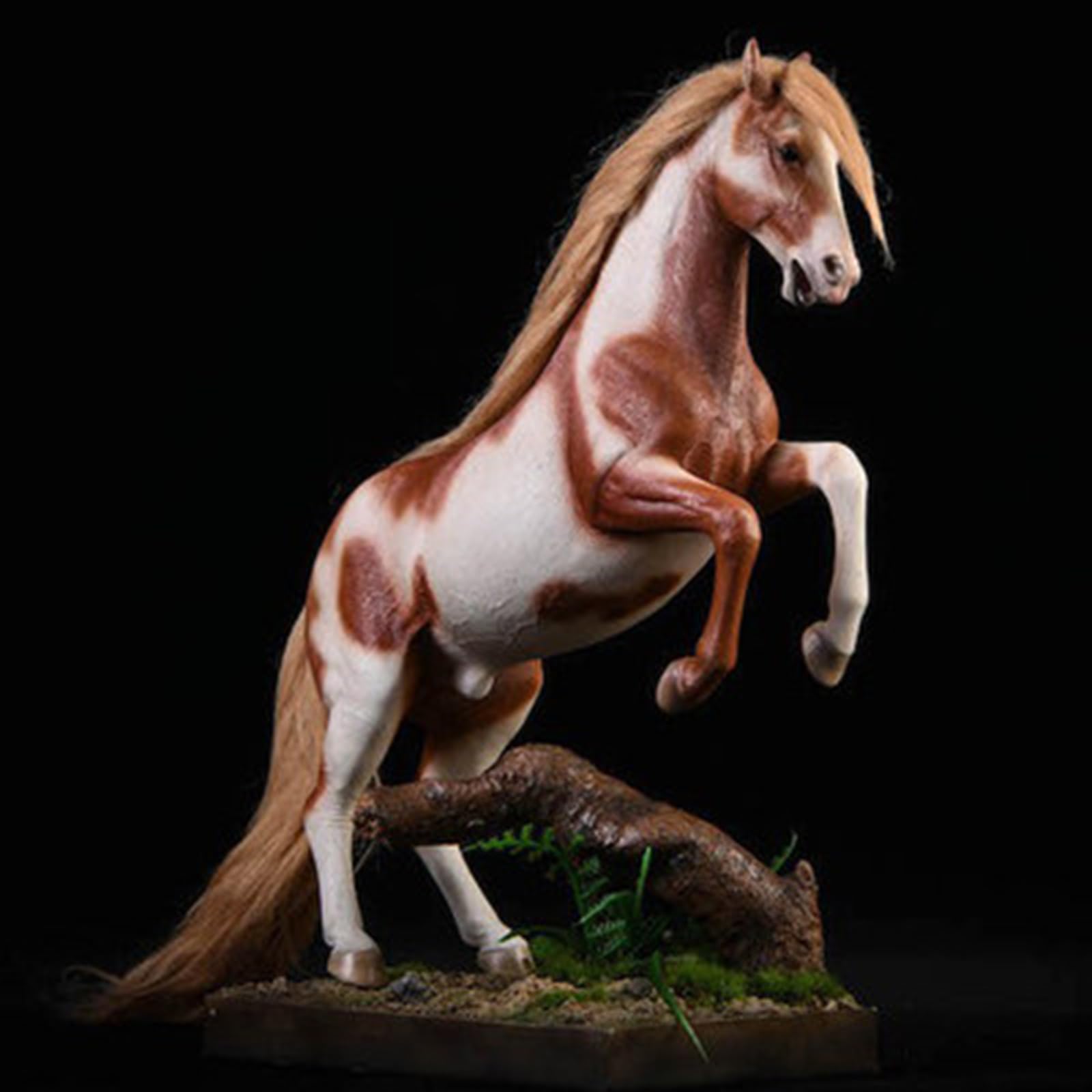 Figurka konia 1/12 - realistyczna rzeźba konia, ozdoby z żywicy, Rzeźba konia, rękodzieło, akcesoria do dekoracji domu, biura, ozdoby anime, (C)