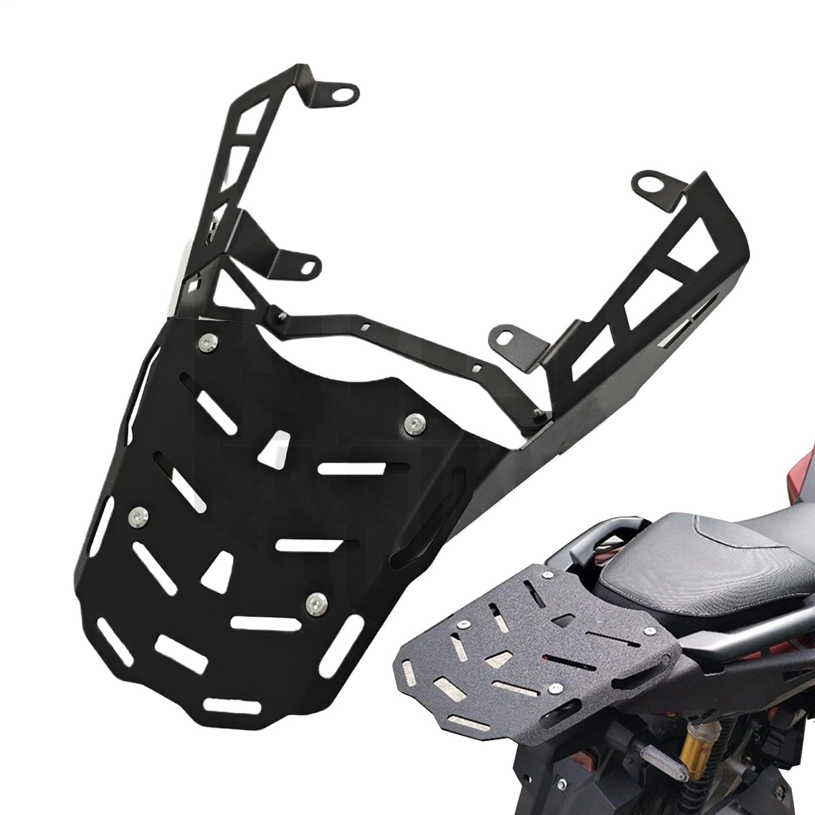 Porta Bagagli Posteriori, Supporto Per Mensole Leggero | Soluzione Di Archiviazione Powersports Per Giovani Ciclisti, Smorzamento Delle Vibrazioni E Dipendenti, Pendolari Quotidiani E Lunghe Avventu