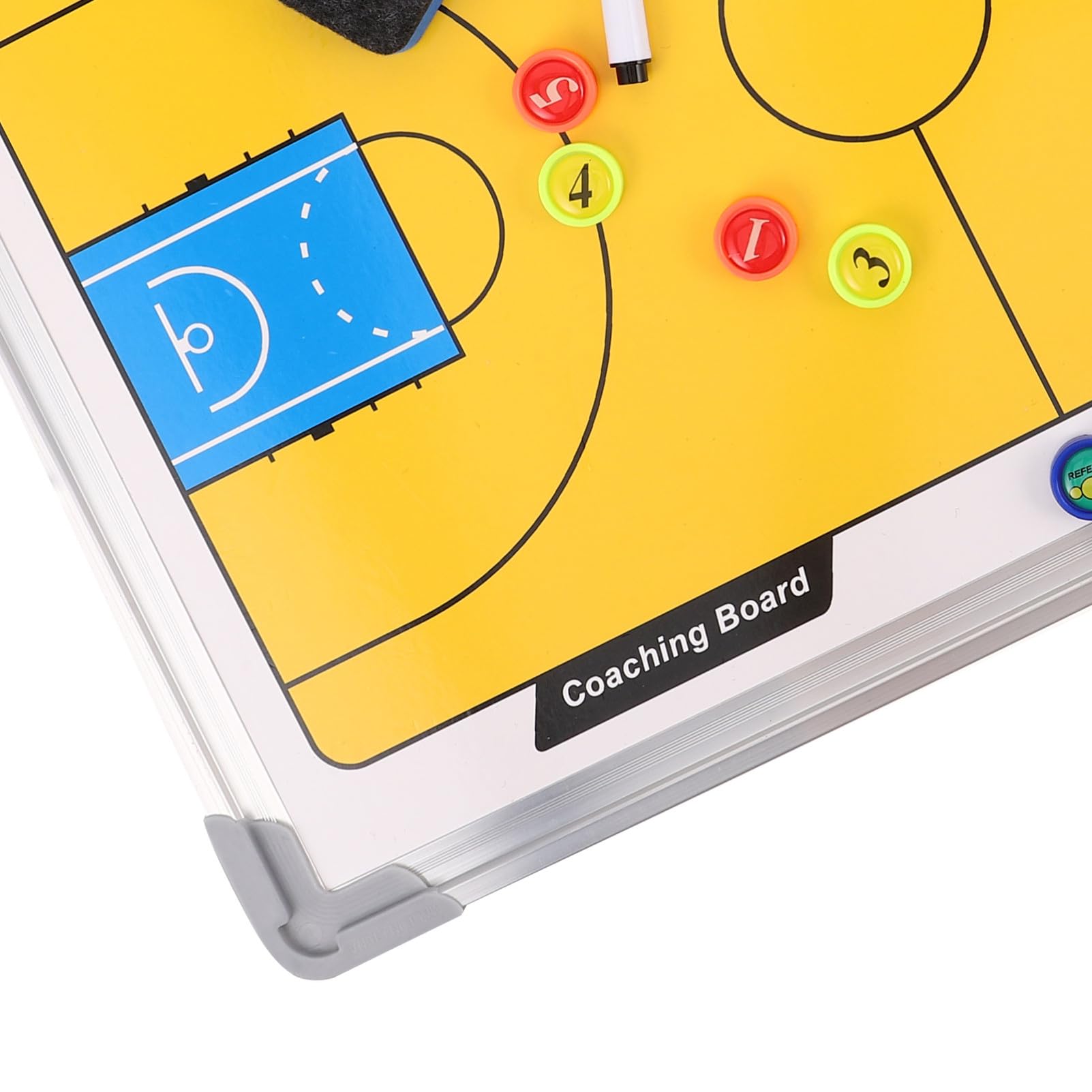 Gatuida Pizarra De Baloncesto para Entrenadores Estructura De Aleación De Aluminio Pizarra Blanca Colgante para Entrenamiento Enseñanza y Preparación De Partidos con Diagramas De Jugadas d