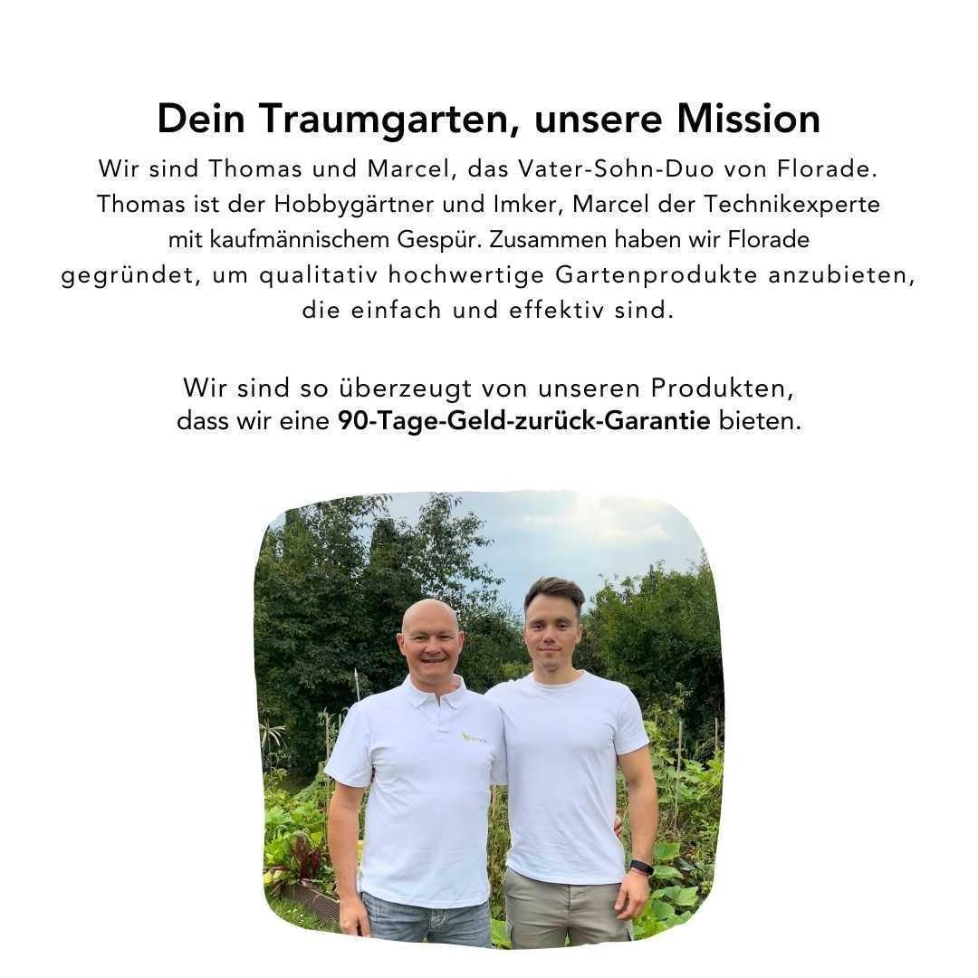 Florade® Kunststoffzaun | Gartenzaun | Geflügelzaun | Gartenzaun Kunststoff | Hundezaun | Robust & witterungsbeständig | Vielseitig einsetzbar | Schwarze Farbe | Quadratförmige Maschen | 270g/m²