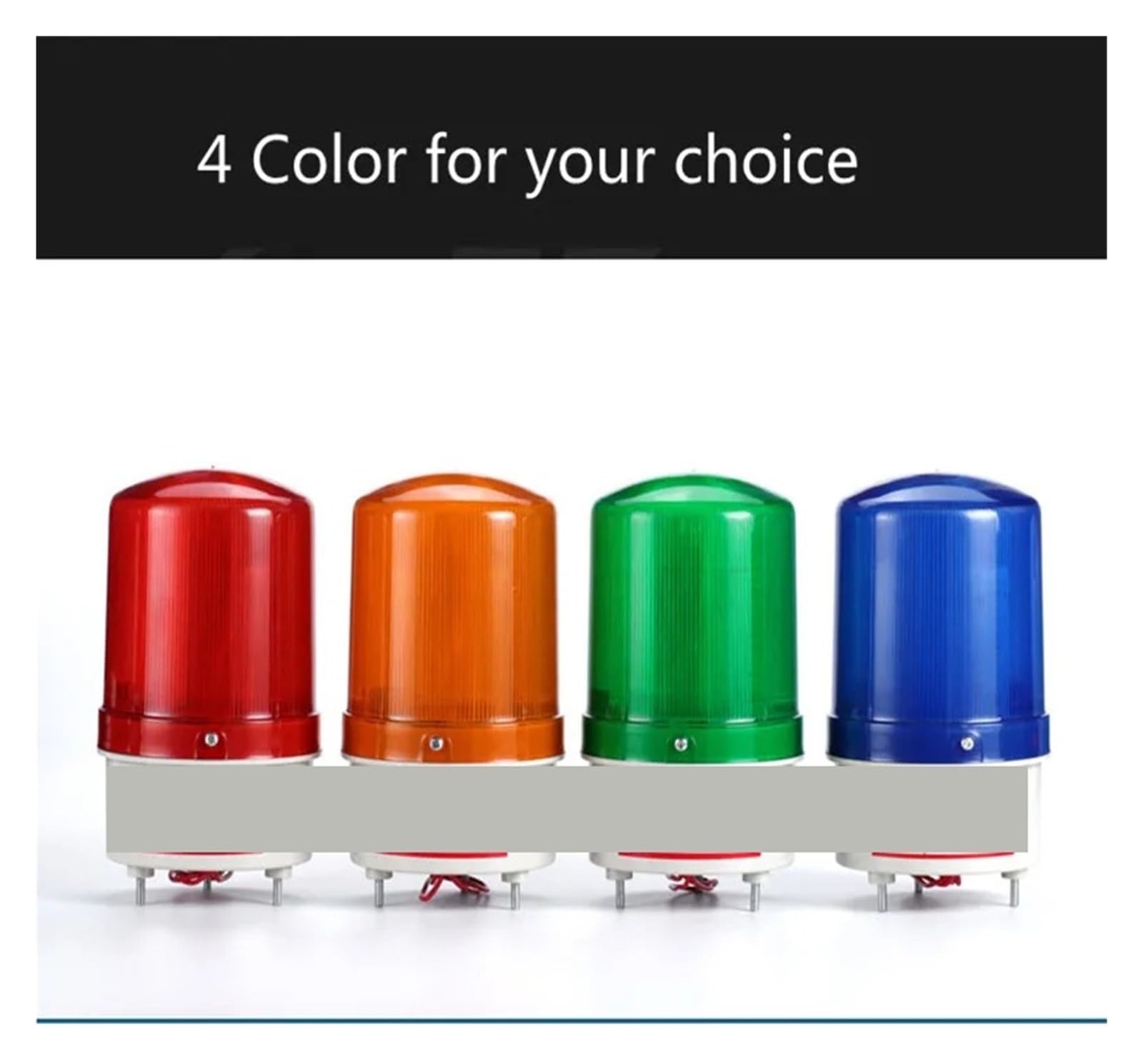 24V DC 12V 48V LED-1101J rojo amarillo verde azul luz de advertencia lámpara sonido de sirena y advertencia Industrial giratoria con zumbador