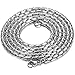 ORAZIO 3MM Stainless Steel Necklace for Men Rolo Cable Chain Link Necklace,24 Inches