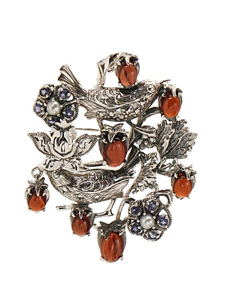 Amazon | ウィリアム モリス WILLIAM MORRIS いちご泥棒 ブローチ