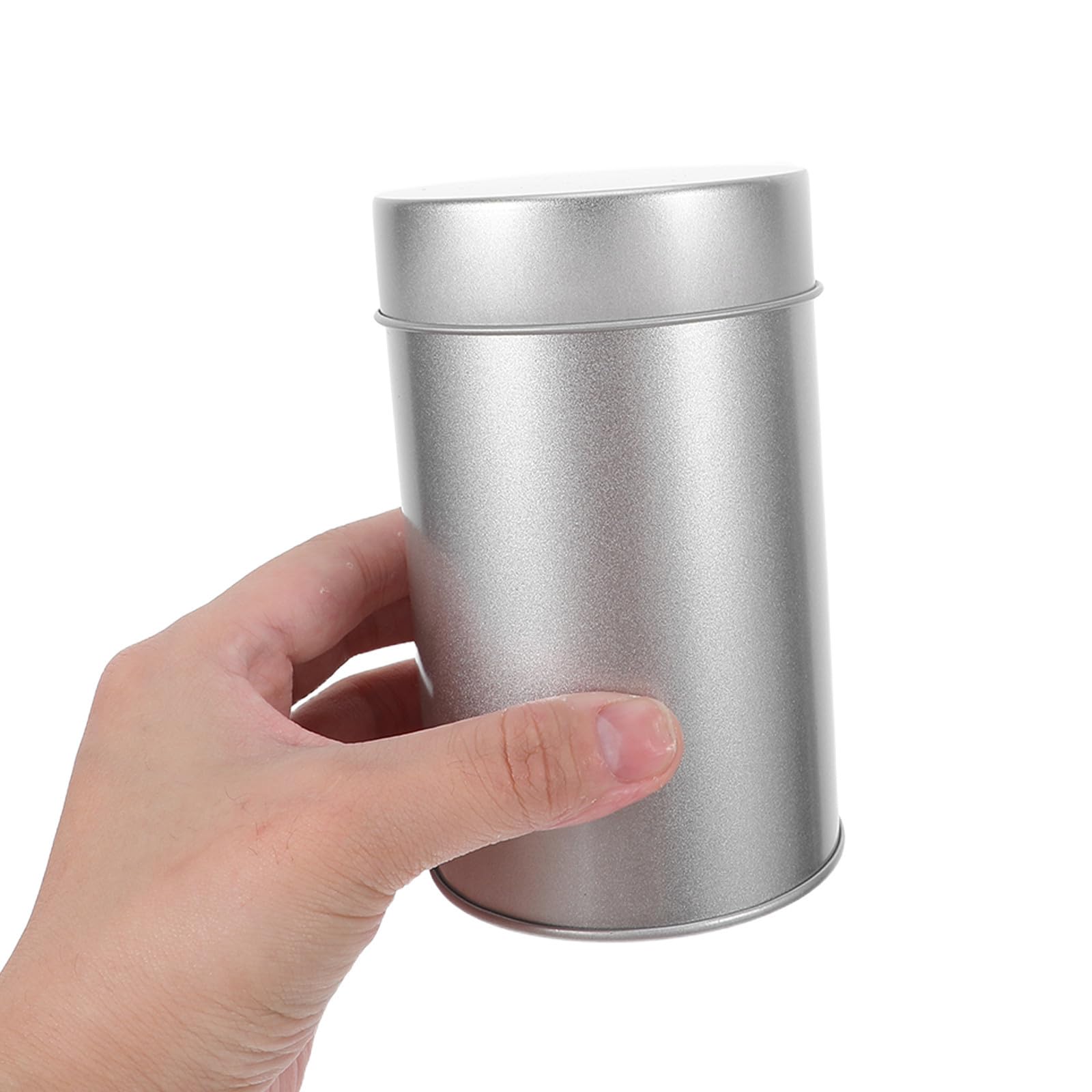 INOOMP 6 Latas de Té de Hojalata con Doble Tapa Hermética, Diseño Portátil y Redondo, Recipientes para Almacenar Alimentos Pequeños y Dulces en Cocina o Viajes