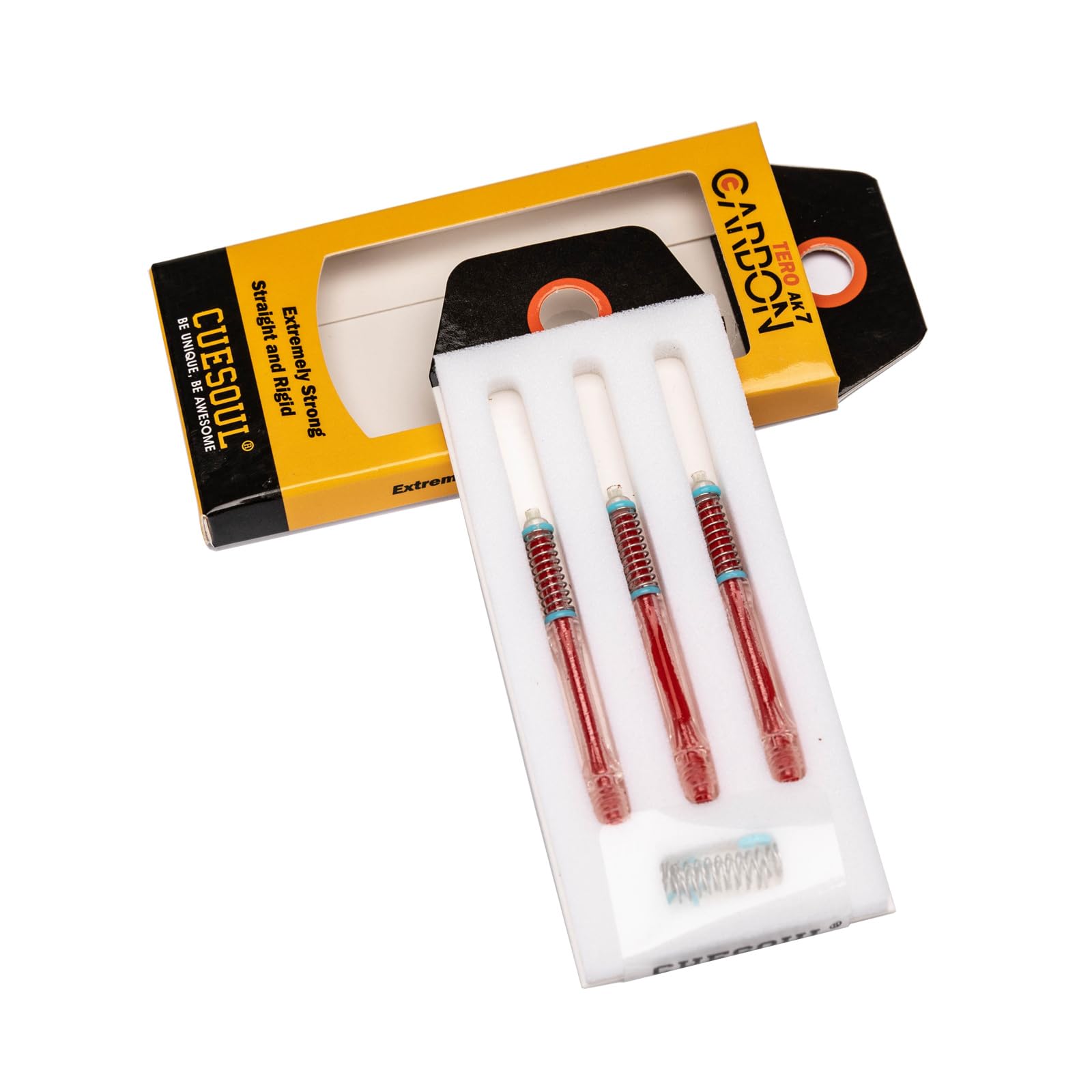 CUESOUL TERO AK7 Carbon Dart Shafts/Stem,Slim,Built-in Spring Telescopic,Set of 3 pcs