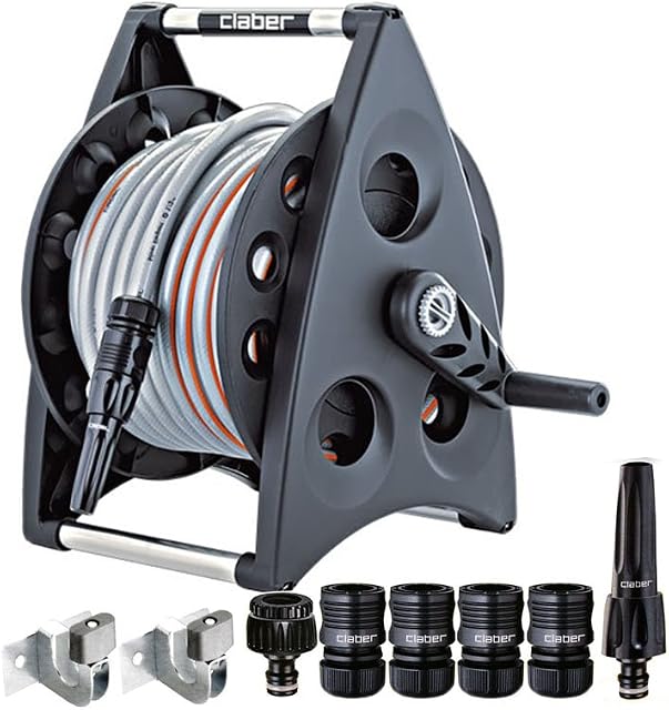 Claber hose reels kit with 30m 1/2" hose