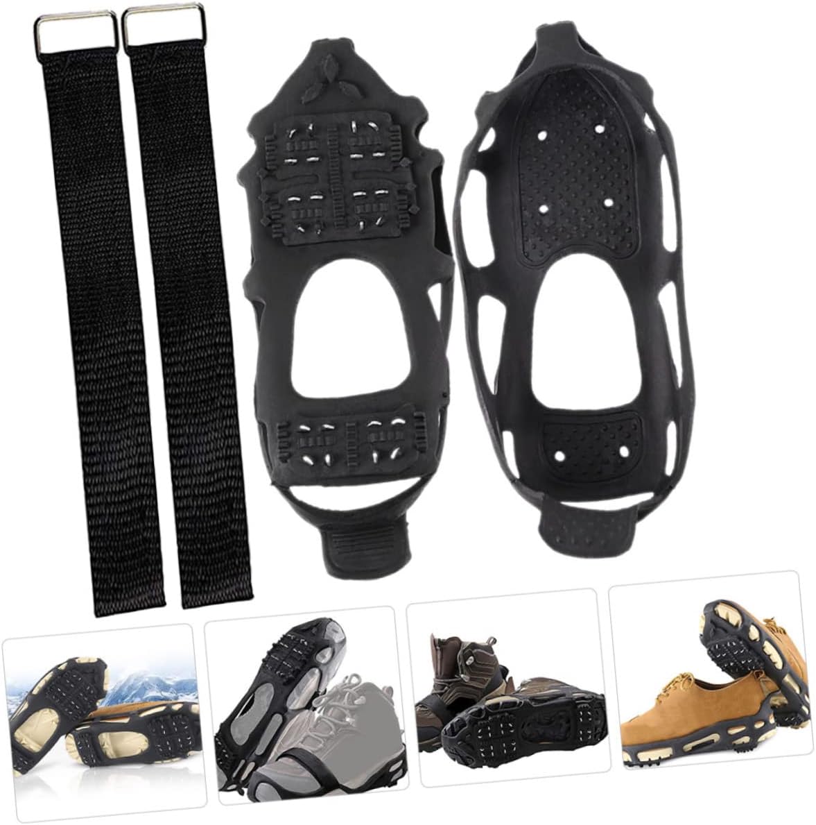 Teeth Crampons Boot Cleats Anti- Shoe Cover Snowfield Shoe Cover Hiking Shoe Protective Shoe Cover
