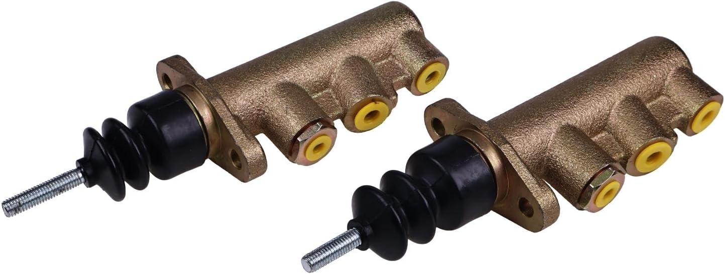 HOLDWELL 2PCS Brake Master Cylinder 3614780M91 compatible with Massey Ferguson Tractors 362 365 375 383 390 390T 393 396 398 399