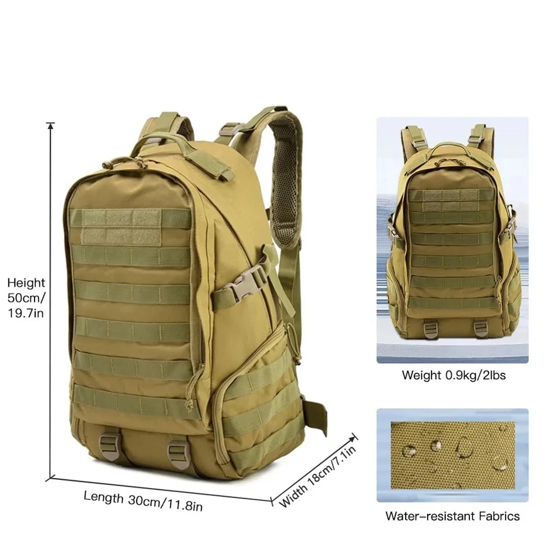 Mochila táctica de senderismo al aire libre, bolsas Oxford impermeables, mochila de camping, senderismo, escalada, bolsa de caza