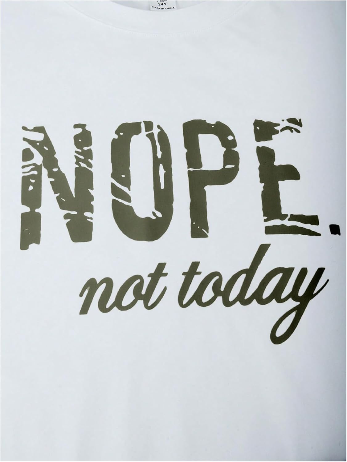 SHENHE Girl's 2 Piece Outfits Baggy Cargo Pants Set Short Sleeve Graphic Tee and Pants - Image 3