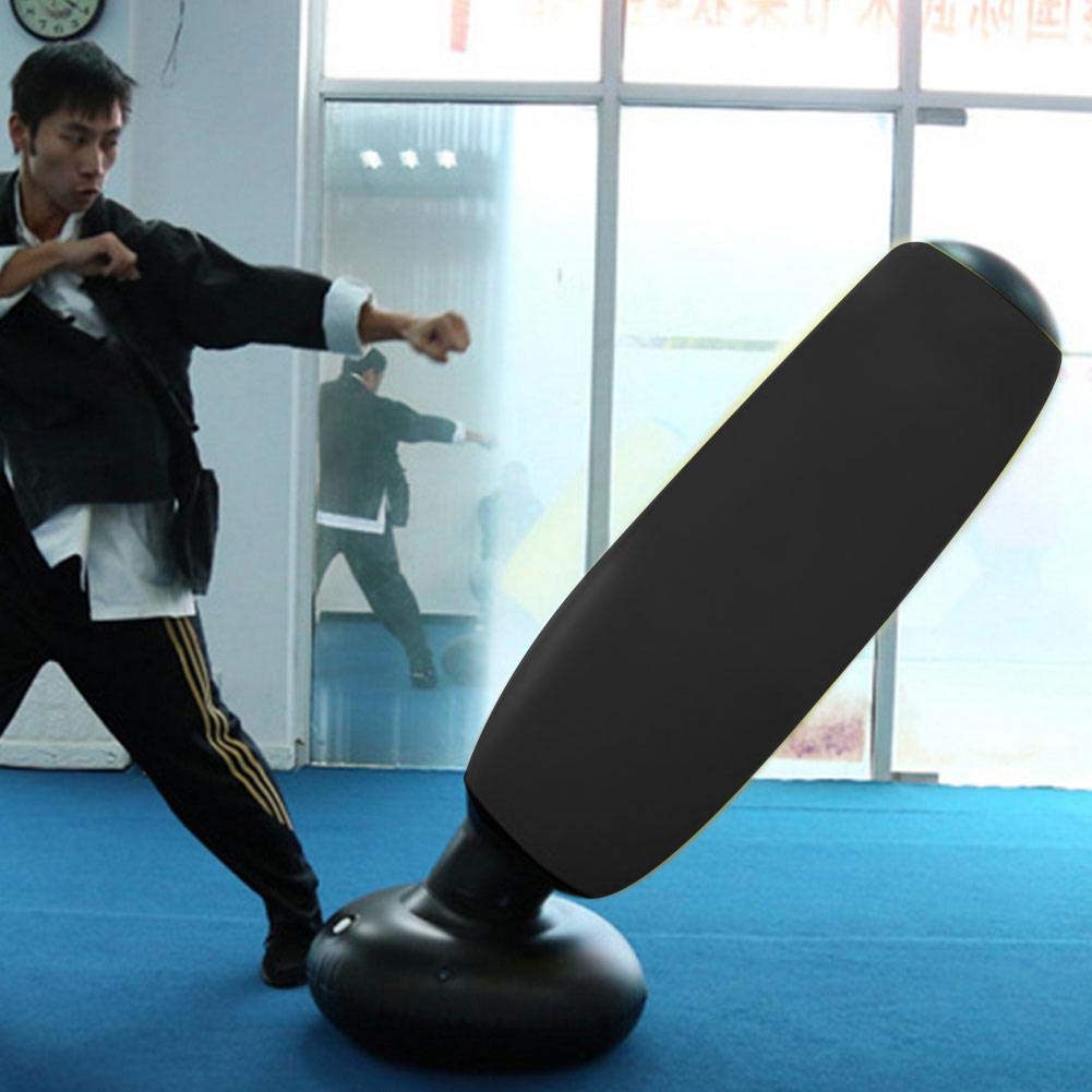 Opblaasbare Bokszak, 160cm Hoogte PVC Fitness Hit Zandzak, Vrijstaande Opblaasbare Kolom Tumbler Voor Volwassenen en Kinderen
