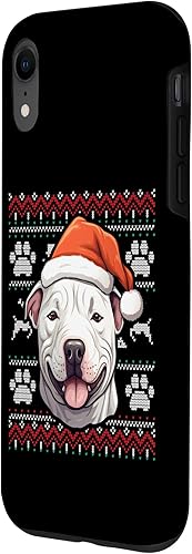 Vista 17 de iPhone XS Max Dogo Argentino Santa Hat Christmas Funny Dog Mom Dad Case
