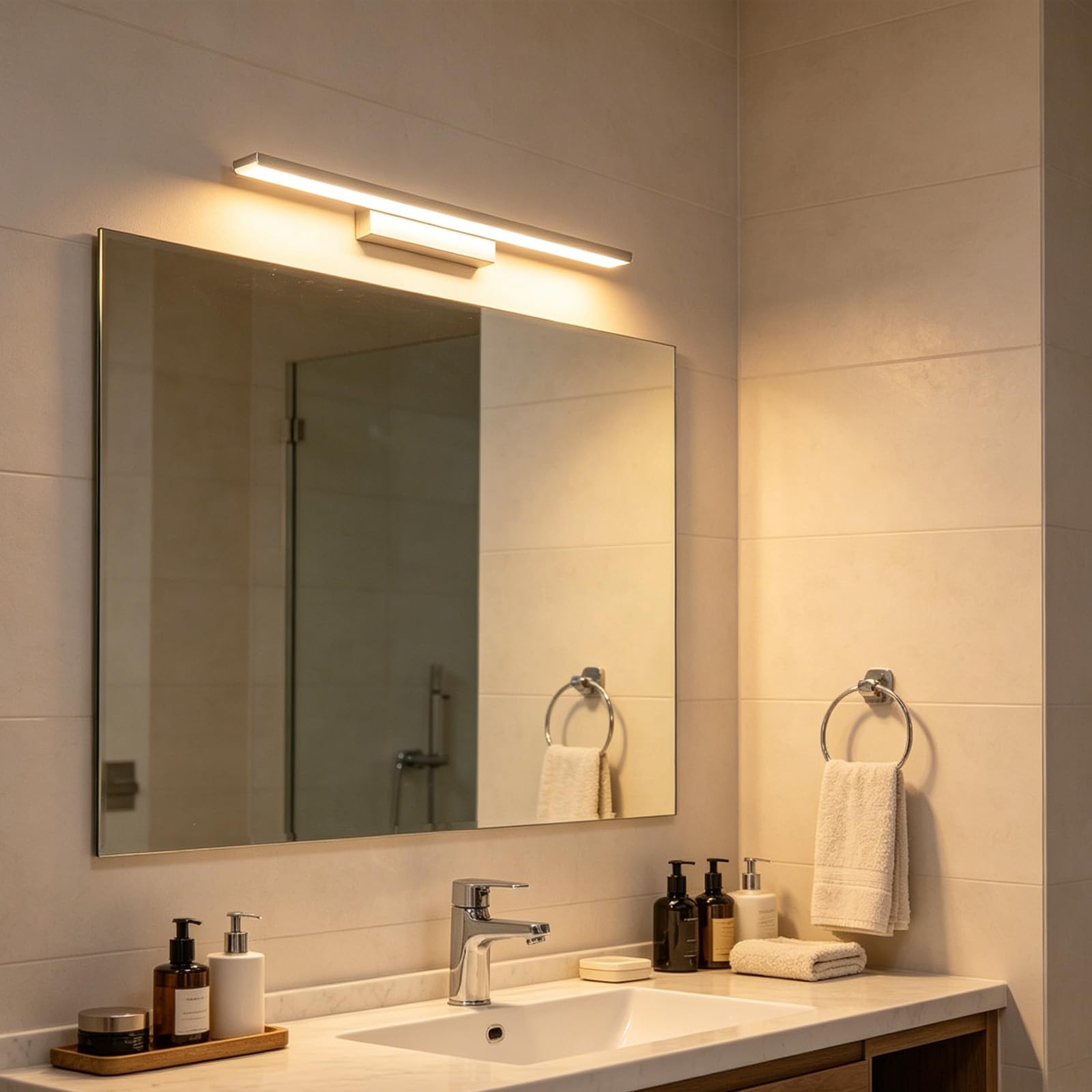 Lámpara de pared interior impermeable con diseño rectangular largo 8