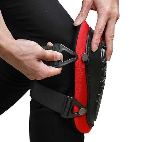 Miniatura 4 de WORKPRO Rodilleras para el trabajo, rodilleras de construcción con cojín ergonómico de gel y acolchado de espuma para jardinería, carpintería,