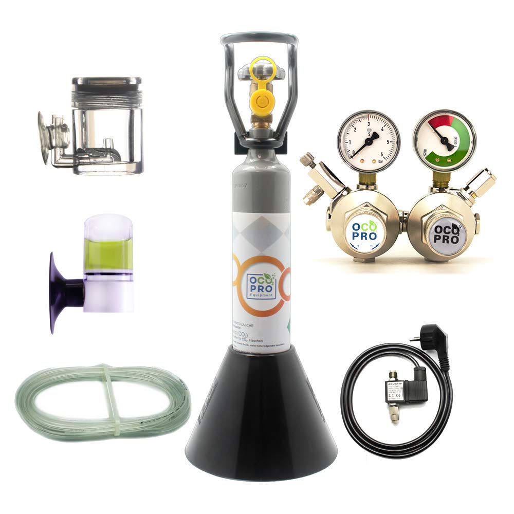 DBL-350 Plus - Acuario de doble cámara con apagado nocturno y botella de 500 g