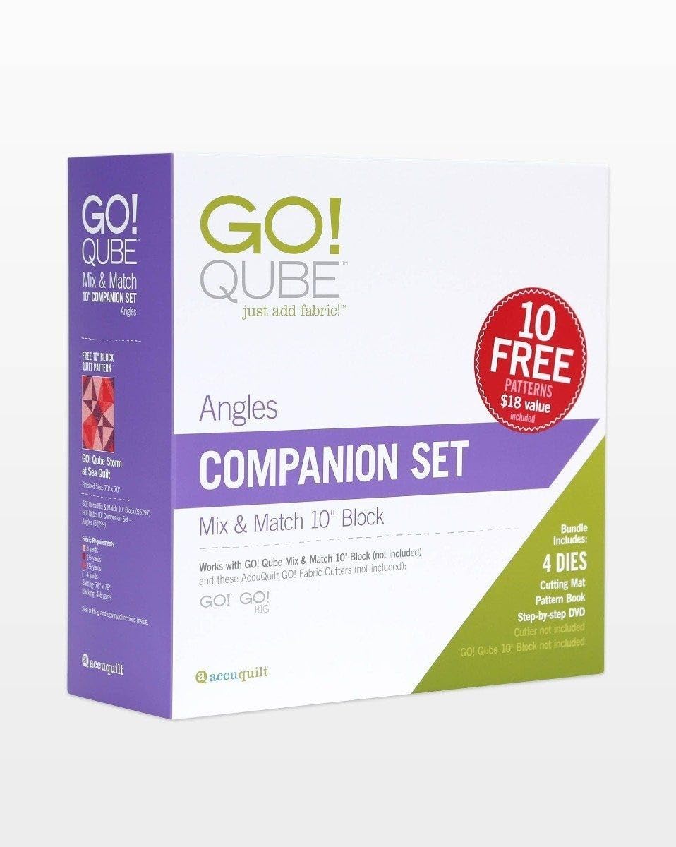 Accuquilt GO! Qube 10 Companion Set-Angles