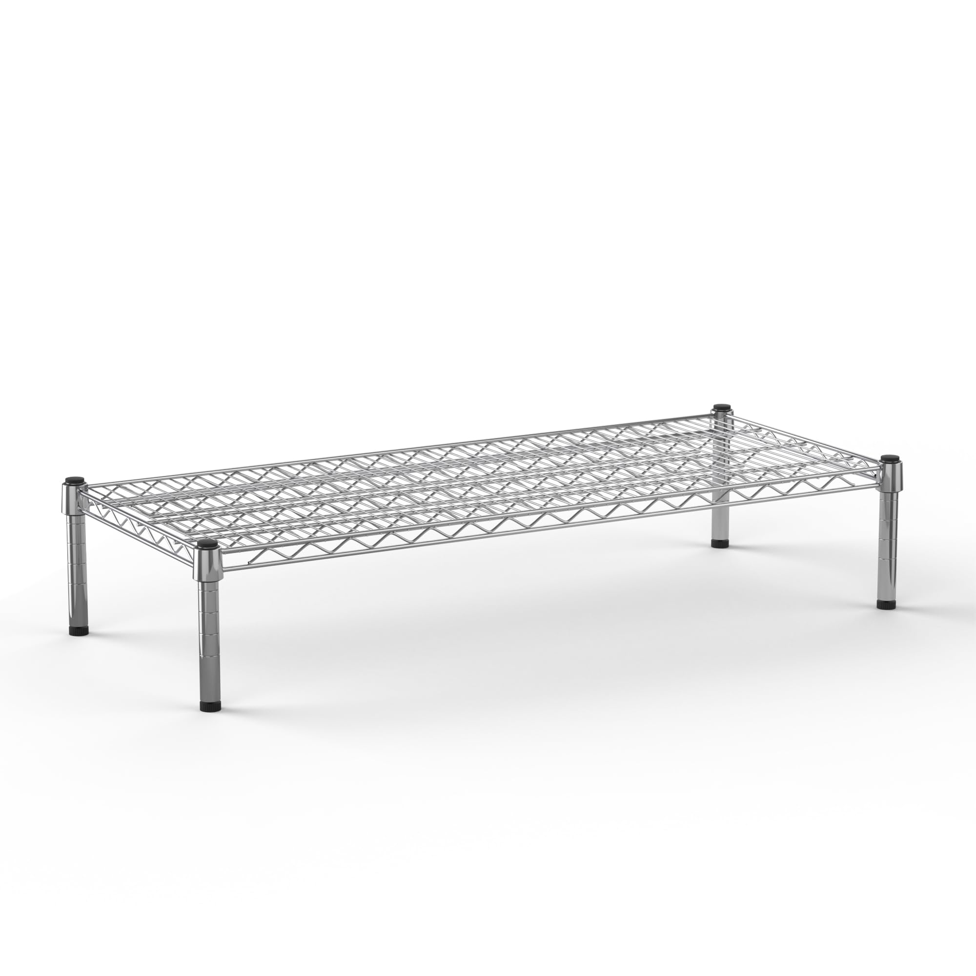 18" Deep x 42" Wide x 8" Height 1-Tier Wire Shelving Kit | NSF Commercial Storage Rack Unit