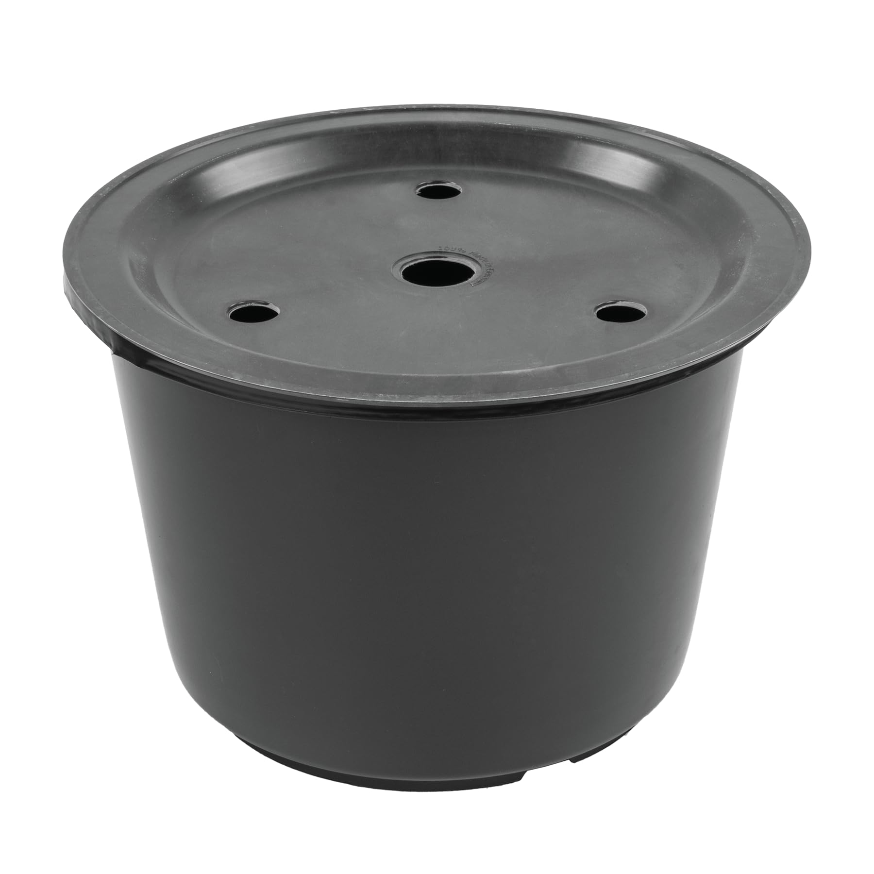 Pisces 45 Litres Sump With Lid, Round Tub for Pond Pebble Pool Water Feature Reservoir - 51.5cm Diameter
