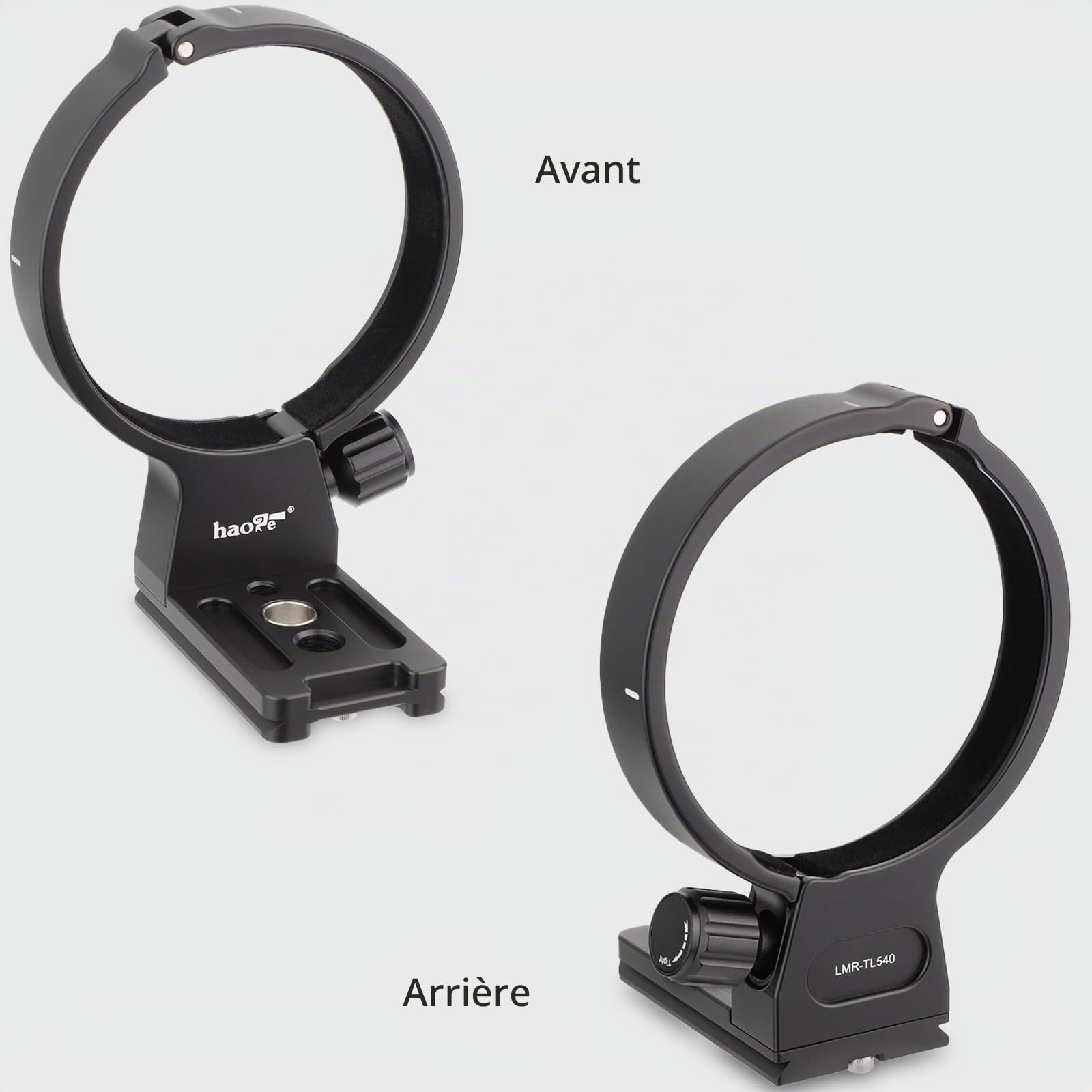 Haoge Collier d'objectif pour objectif Tamron 50-400 mm A067 avec trou QD intégré, plaque de dégagement rapide, bague de montage LMR-TL540