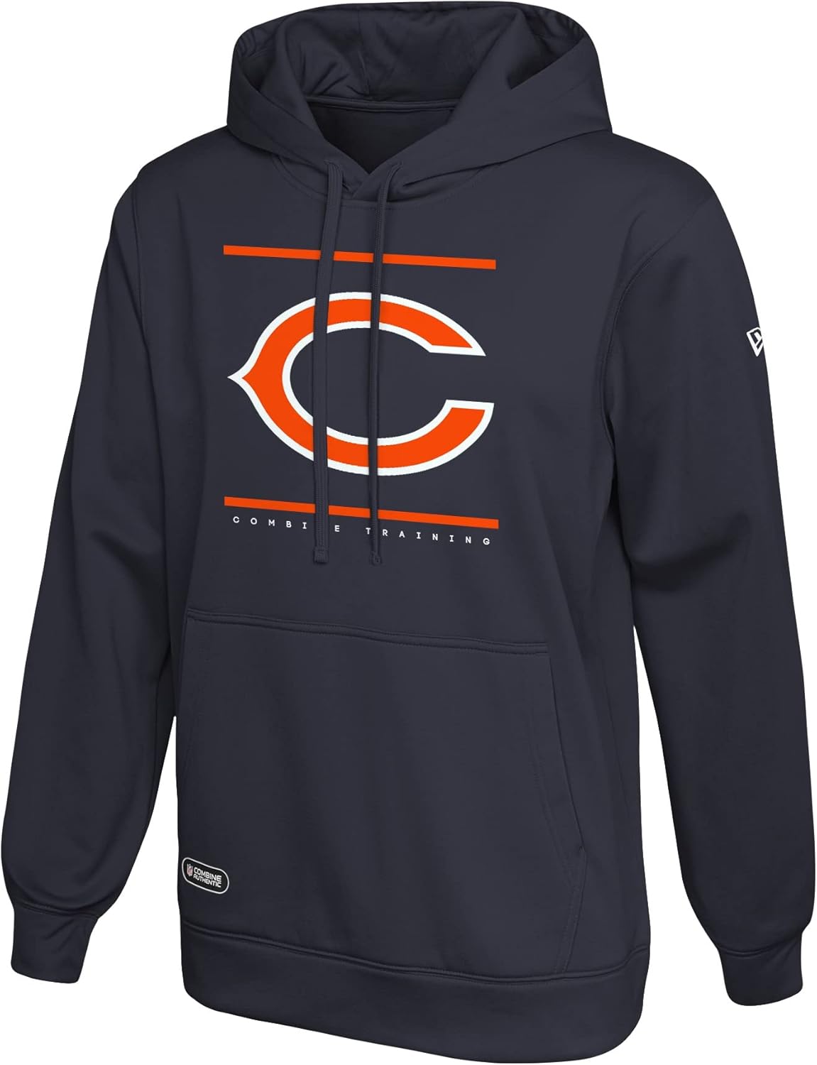 New Era NFL Football Men's Split Defense Fleece Pullover Hoodie, Chicago Bears, Large