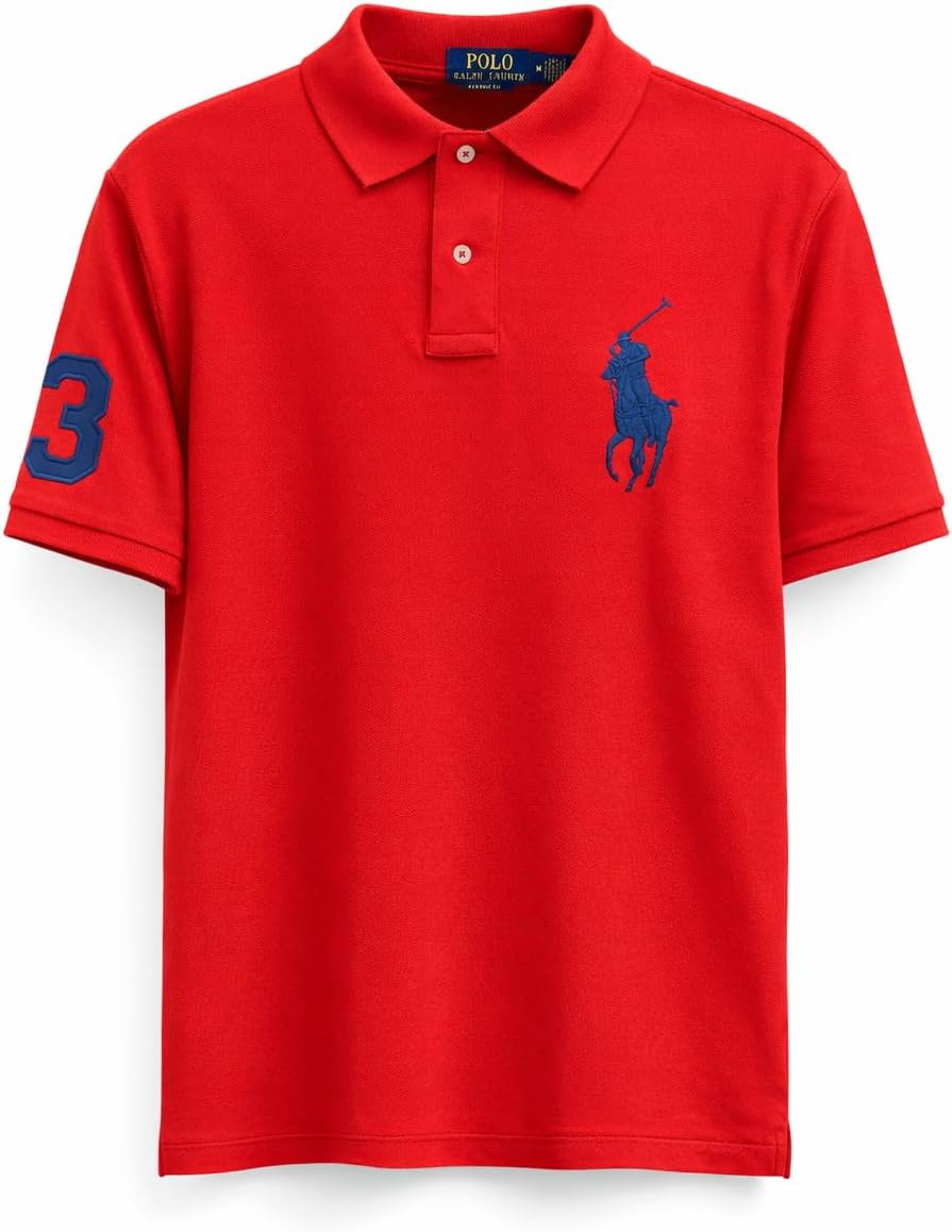 POLO RALPH LAUREN Men's Big Pony Classic Fit Mesh Polo Shirt
