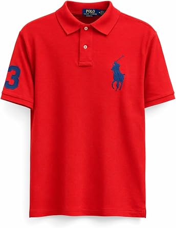 POLO RALPH LAUREN Mens Big Pony Classic Fit Mesh Polo Shirt Mens Large
