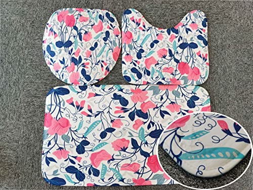 AiManFen 4 Stück Boho Stil Badezimmer Vorhang Dusche Wasserdicht Vorhang Set rutschfest Teppich Wc Abdeckung Badematte… – Bild 7