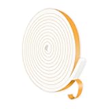 Weather Stripping Door Seal,Weather Stripping,Soundproof,Cold Insulation,High Density CR Foam Insulation Tape for Door, Front Door Frame, Windows,White (White,1/2 in x 1/4 in x 13Ft)