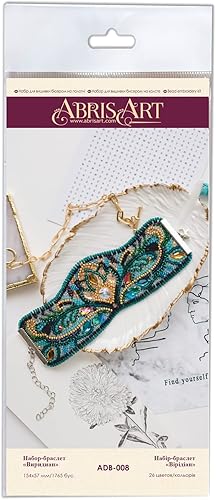 Miniatura 2 de Abris Art - Kit de decoración para bordar con cuentas Viridian ADB-008