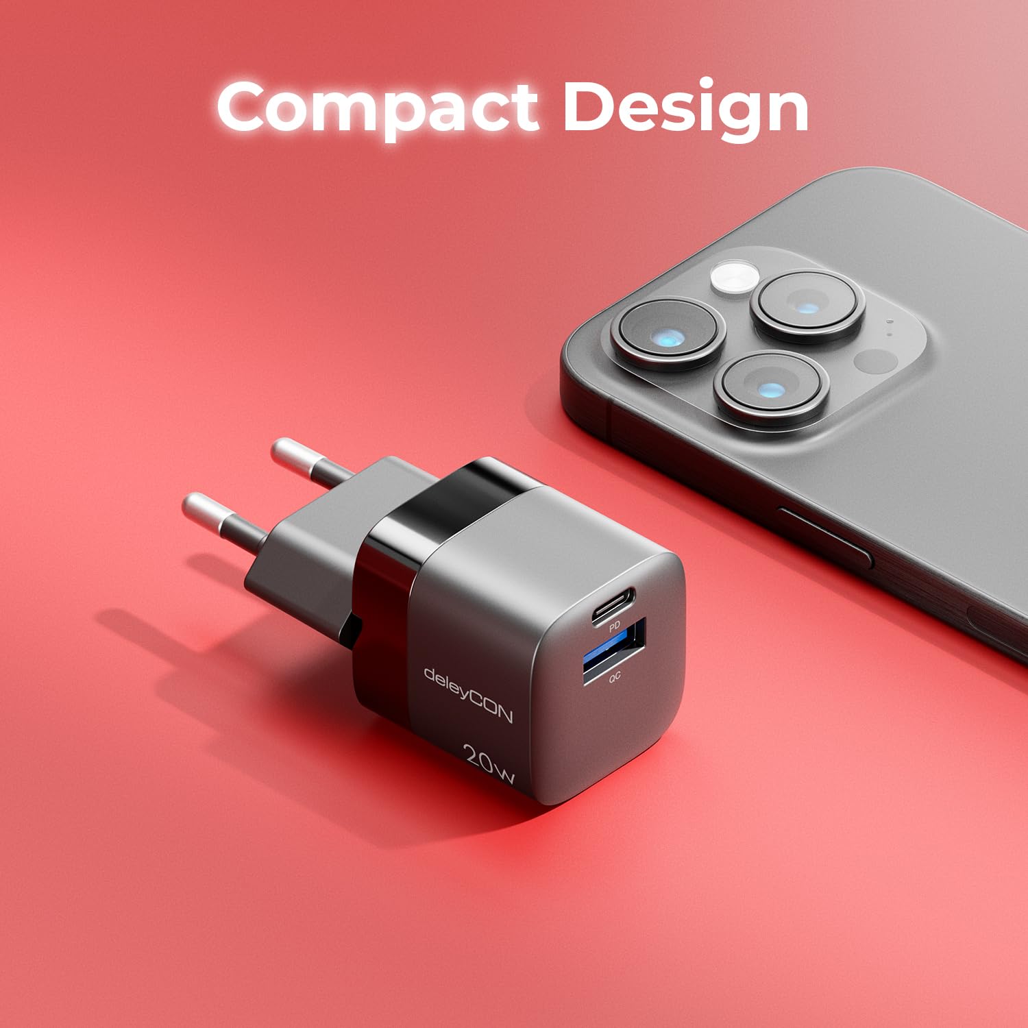 LUOSIKE Caricatore USB-C 30W Con 2 Porte (PD/QC) E 2 Cavi Tipo-C Da 2m – Alimentatore Per IPhone, IPad, Samsung, Google, MacBook - 2