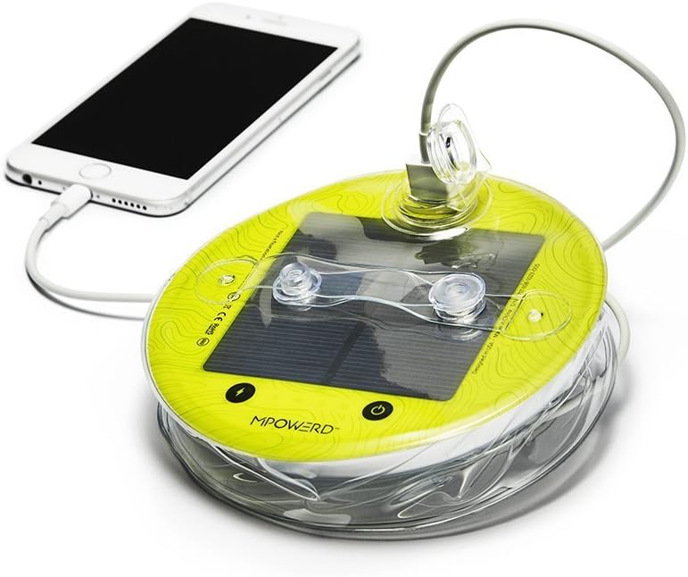 Luci Pro Outdoor 2.0: Inflatable Lantern Rechargeable via Solar and USB-A + Phone Charger, 150 Lumens LEDs + Clear Finish, Lasts Up to 48 hrs, Waterproof, Camping, Backpacking, Emergencies