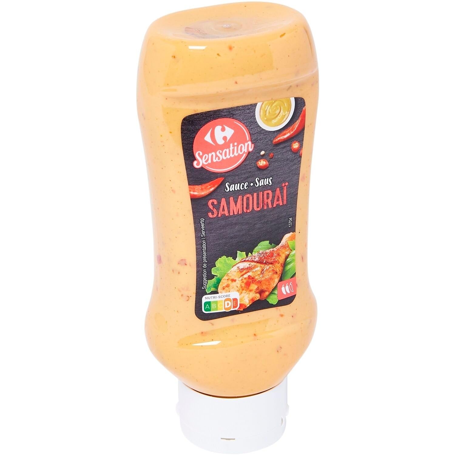 CARREFOUR SENSATION – Sauce Samouraï Épicée et Onctueuse, Parfaite pour Rehausser Vos Plats (Flacon 490g) - Le Lot De 4