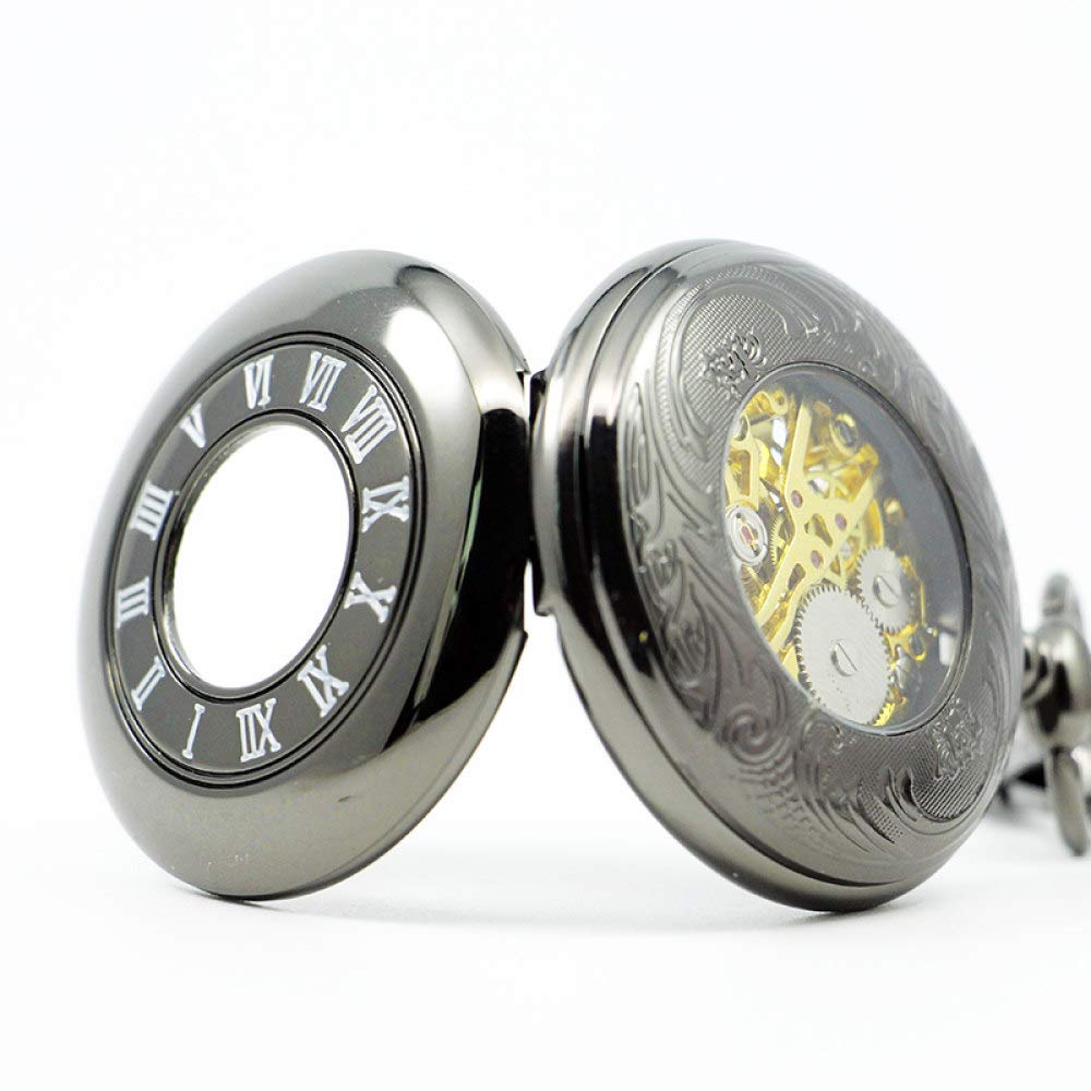 Pocket Watch New Vintage Hand Wind Mechanical Taschenuhr Skelettwatch Halskette Anhänger Uhr für Männer Frauen