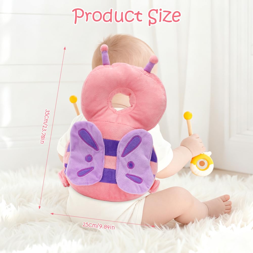 FARYODI Baby Head Protection, Butterfly Baby Head Protective Pads - Image 2
