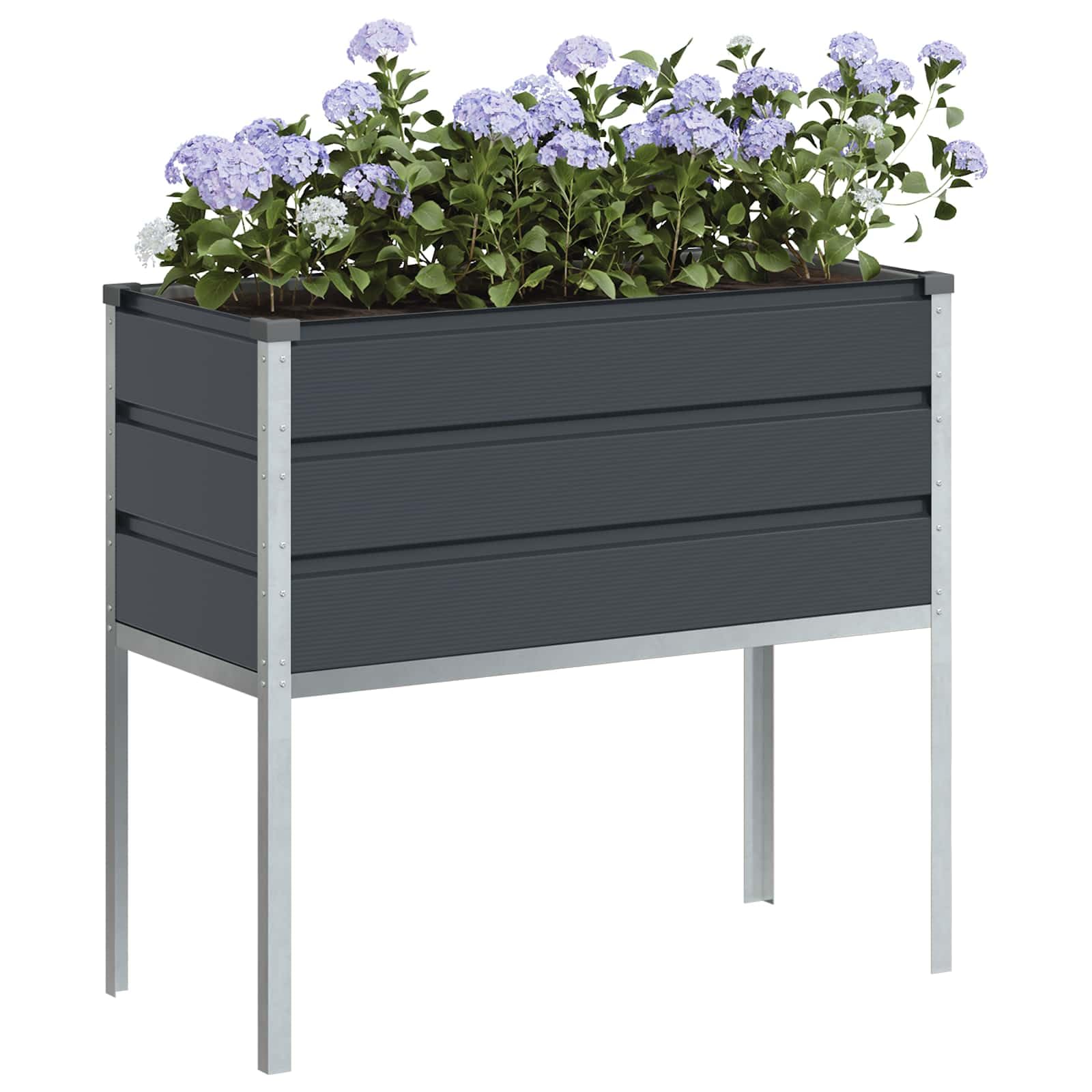 vidaXL Donica Antracyt 100 x 45 x 90 cm Stal Galwanizowana
