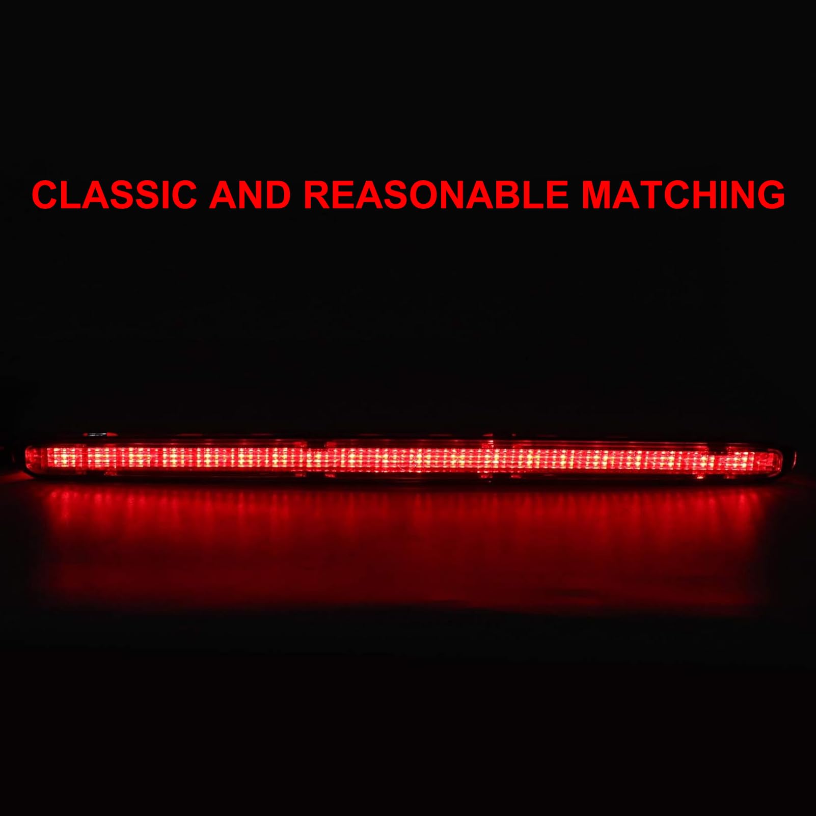 tercera luz de freno trasera LED Compatible con Clase C W203(2000-2007) A2038201456 Luz de freno LED de montaje alto
