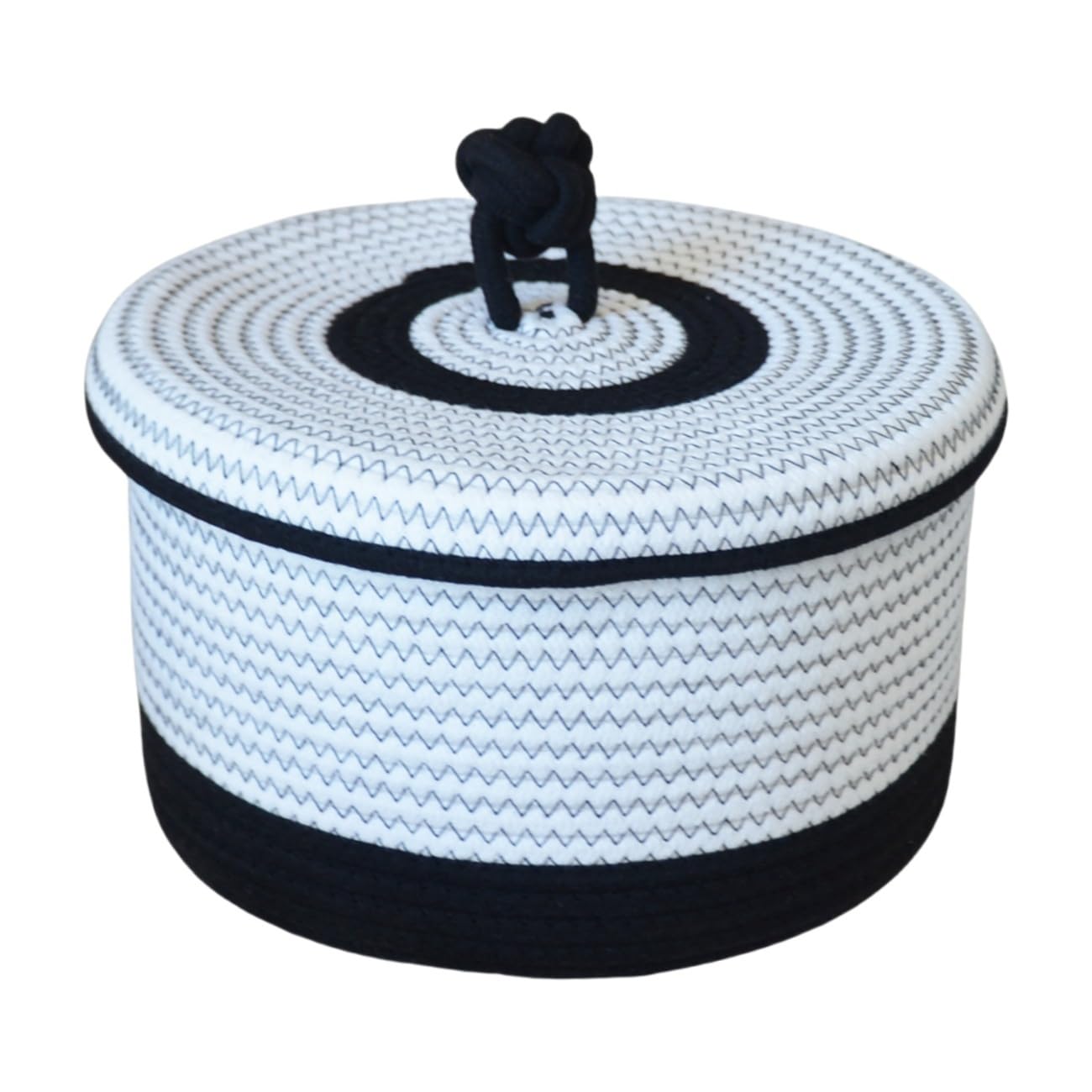 Panier de rangement de qualité en corde de coton tissée