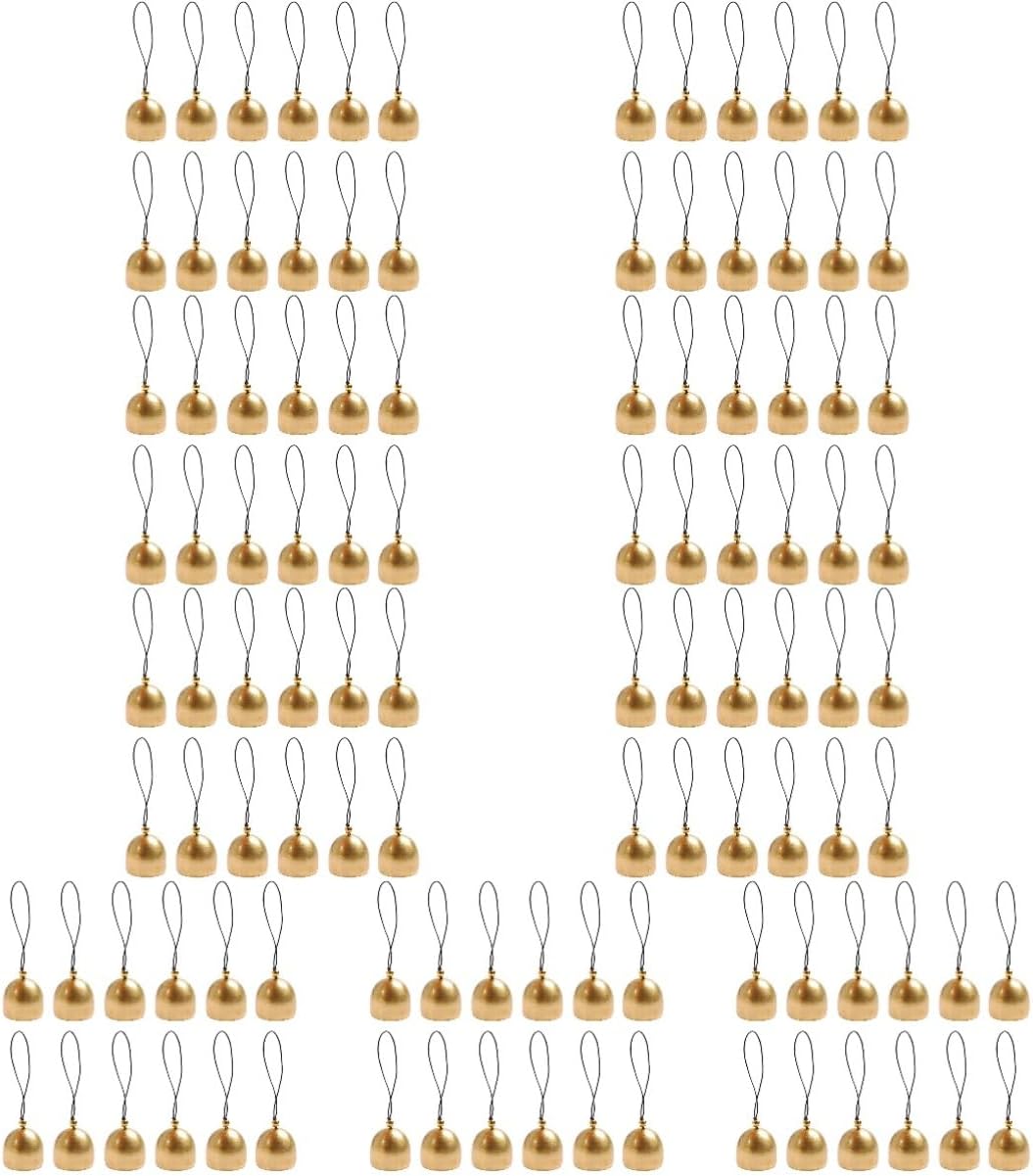 108pcs Small Bells Decorative Hanging Christmas Ornaments for Crafts Rope for Tree Decoration Festival Celebrations