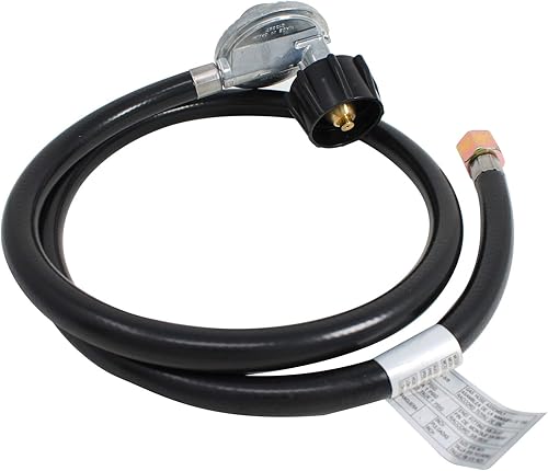 Miniatura 3 de Piezas de repuesto para manguera reguladora de propano para parrilla de gas BBQ para Weber GENESIS E-310 LP (2009) - Regulador y manguera