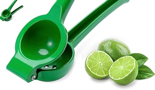 Exprimidor manual de limaexprimidor de cítricos, exprimidor de frutas Prensa de cal Die Cast Alu. Metal, Exprimidor multiusos Herramienta de cocina
