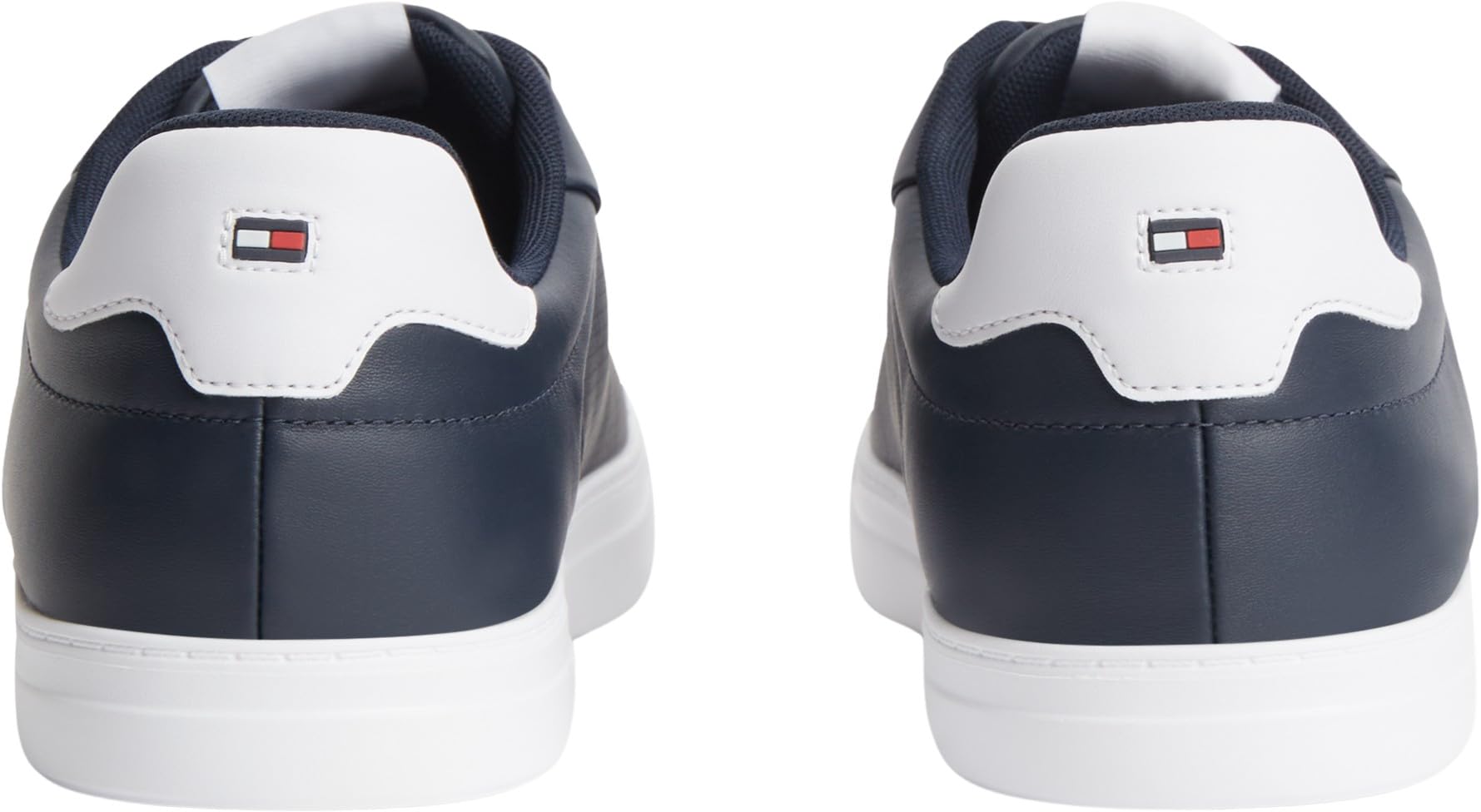 Tommy Hilfiger Men Icon Court Light Leather FM0FM05946 Low-Top, Blau, Größe 45,5 – Ansicht 2
