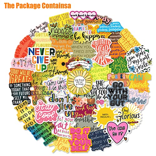 Lifebe 250Pcs/Pack Inspirational Stickers For Water Bottles, Motivational Stickers For Teens, Students, Teachers, Employees, Vinyl Waterproof Durable Laptop Sticker Decals For Computer #TOP3