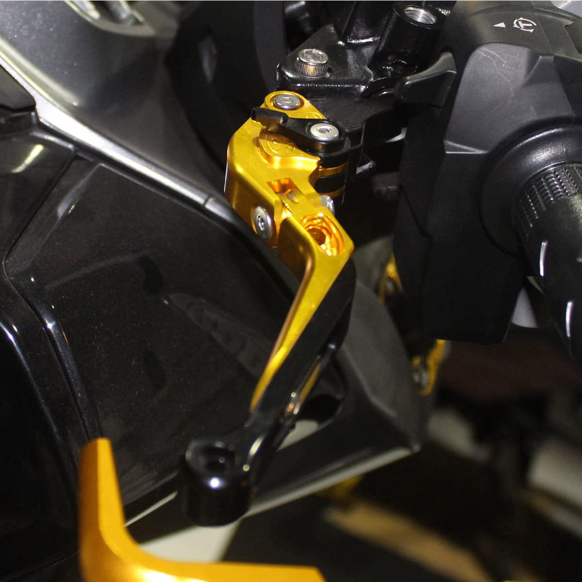 Motorrad Bremshebel Brems kupplungshebel für Yamaha YZF R1 R1M R1S R6 MT09 FZ1 FAZER (Blau,R1 2004-2008 R6 2005-2016)