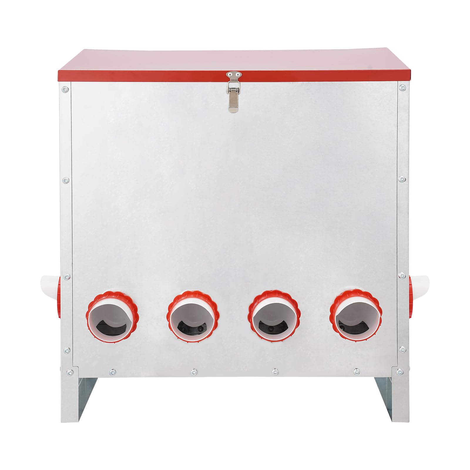 Comedero automático para pollos (10 hoyos), alimentador automático para pollos, sin bordes afilados, para 30 kg, comedero automático para patos, gansos y codornices