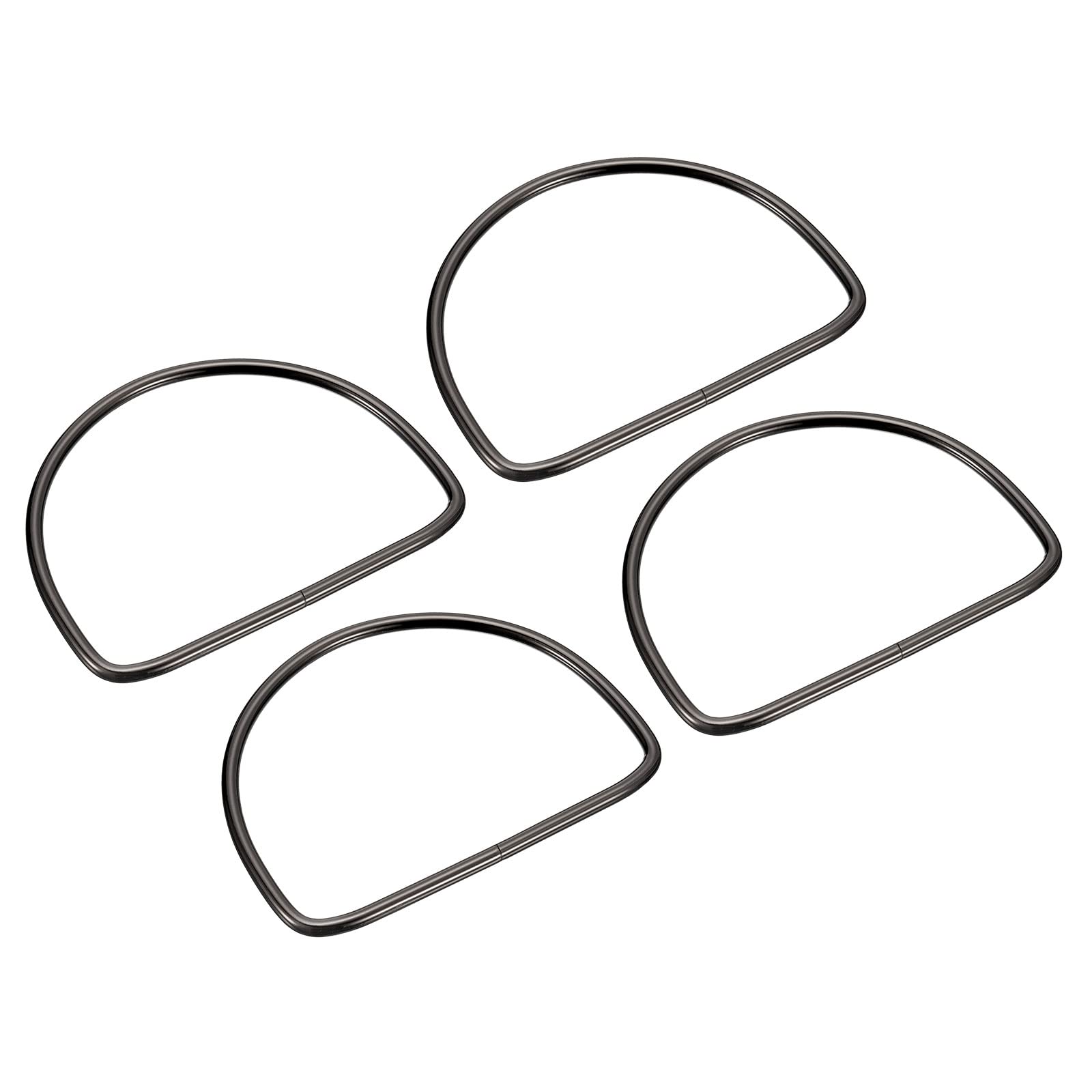 Poignées de sac à main en métal gris foncé uxcell 13,7 cm pour finitions luxe