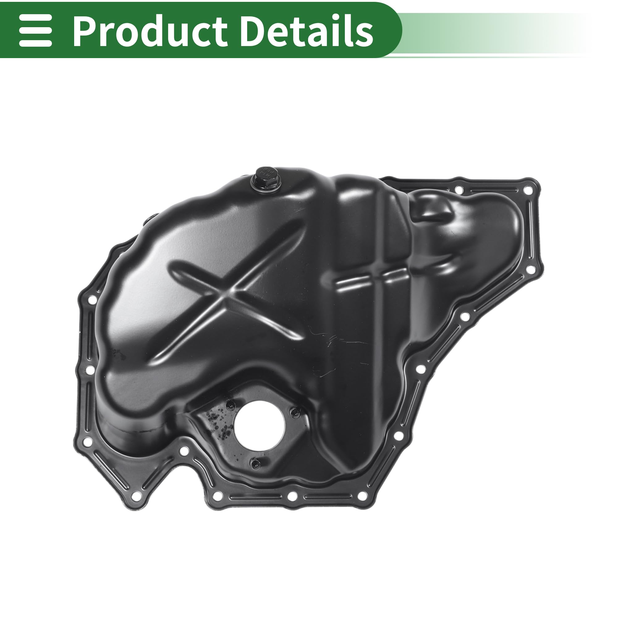 Miska olejowa do Audi A4 2,0 l 2009-2016 1 sztuka | Materiał żelazo, kolor czarny, numer OE 06H103600R/06H103600AA/06H103600G/06H103600P, zamiennik dla systemu smarnego