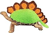 FORZENA Handmade Turtle Sweater Winter Warm Knitted Adjustable Strap Small Animal Sweater Tortoise Apparel for Cosplay Costume Photo Shoot (8 Inch,Green)