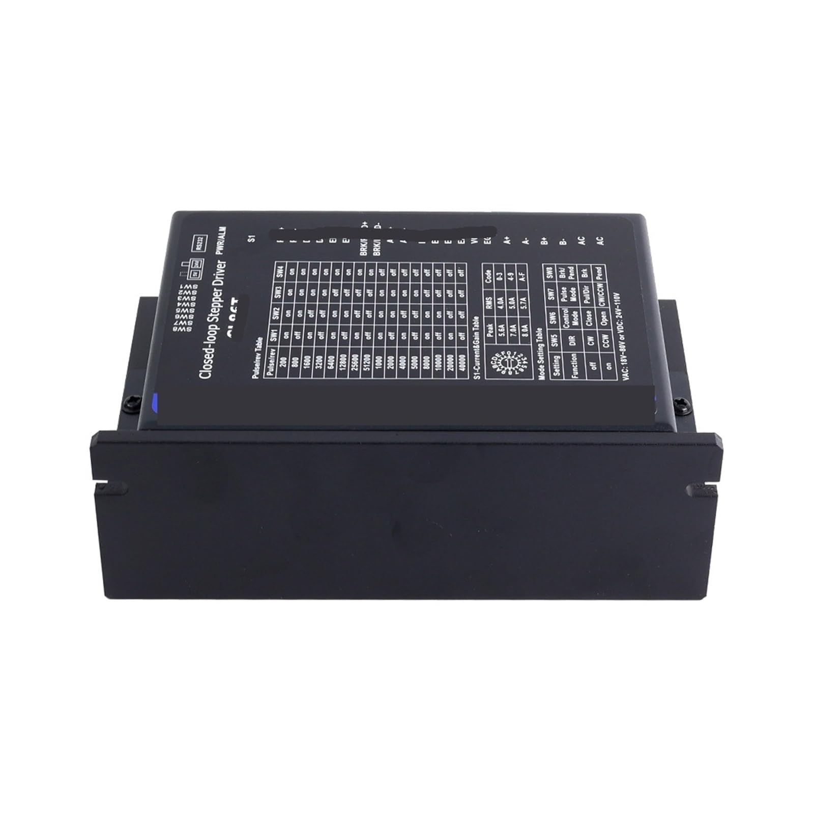 Controlador de motor paso a paso de circuito cerrado, Nema 34 0~8.2A 24~80VDC CL86T Controlador de motor paso a paso digital de 2 fases CNC