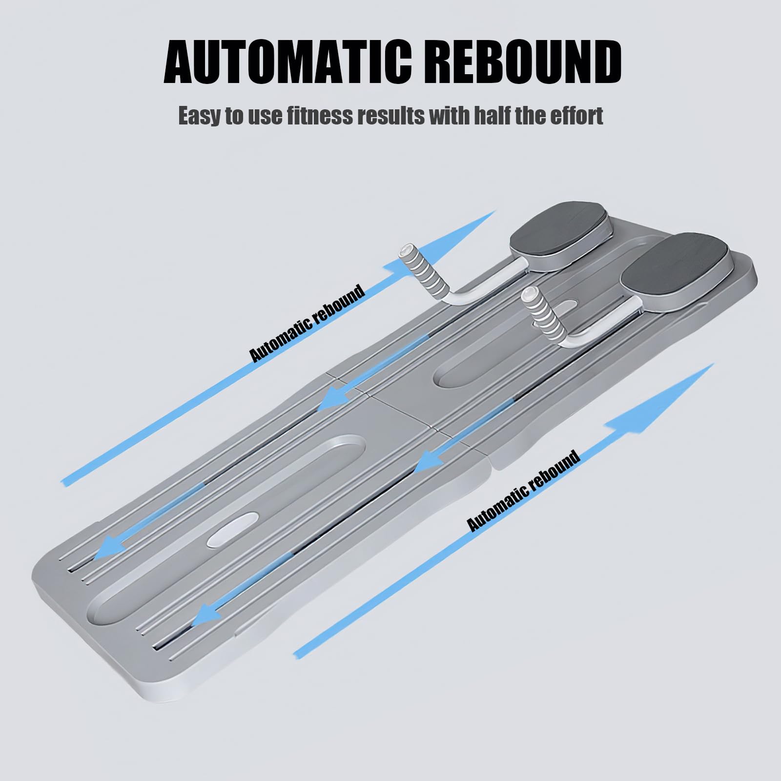Planche de fitness pliable pour pilates - Multifonctionnelle - Planche de réforme abdominale - Planche de réforme abdominale multifonction avec rebond automatique